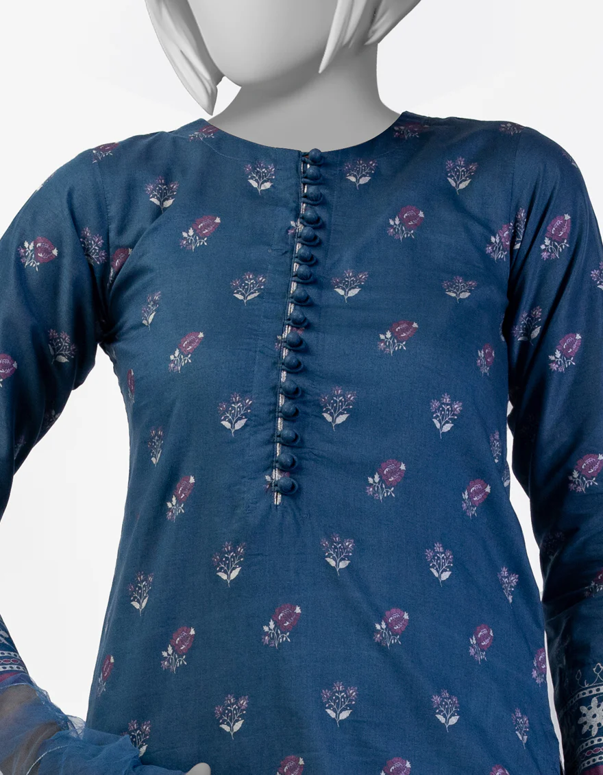 BLUE LAWN 3PC STITCHED | JGK-S-JTP-25-612 FB/CHAMAK-04 - Image 2