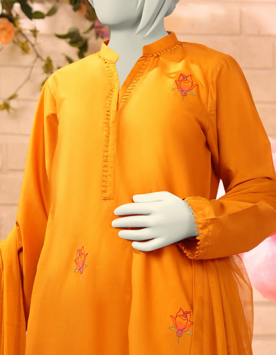 OCHRE LAWN 3PC STITCHED | JGK-S-JTP-25-620 FB/ - Image 2