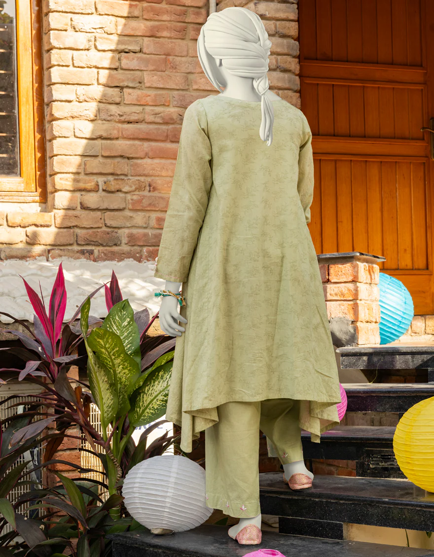 GREEN TEXTURED 2PC STITCHED | JGK-S-JTST-25-408 FB/CRAFT-02 - Image 2