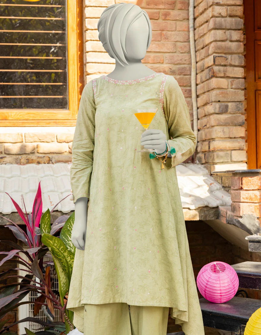 GREEN TEXTURED 2PC STITCHED | JGK-S-JTST-25-408 FB/CRAFT-02 - Image 3
