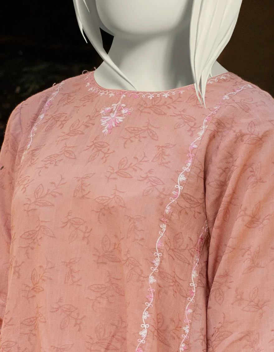 PEACH TEXTURED 2PC STITCHED | JGK-S-JTST-25-409 FB/CRAFT-03 - Image 2