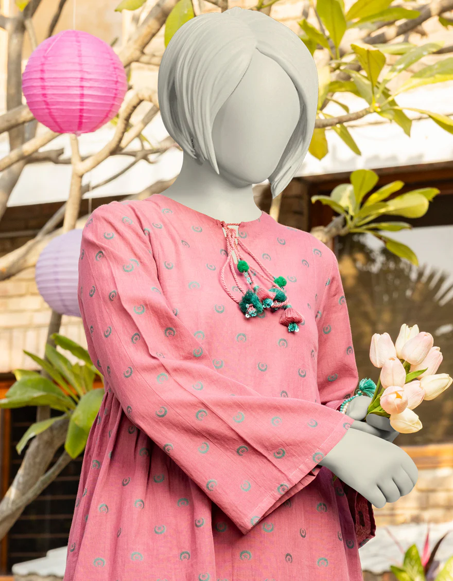 PINK JACQUARD 2PC STITCHED | JGK-S-JTST-25-420 FB/ZARDOZI-02 - Image 3