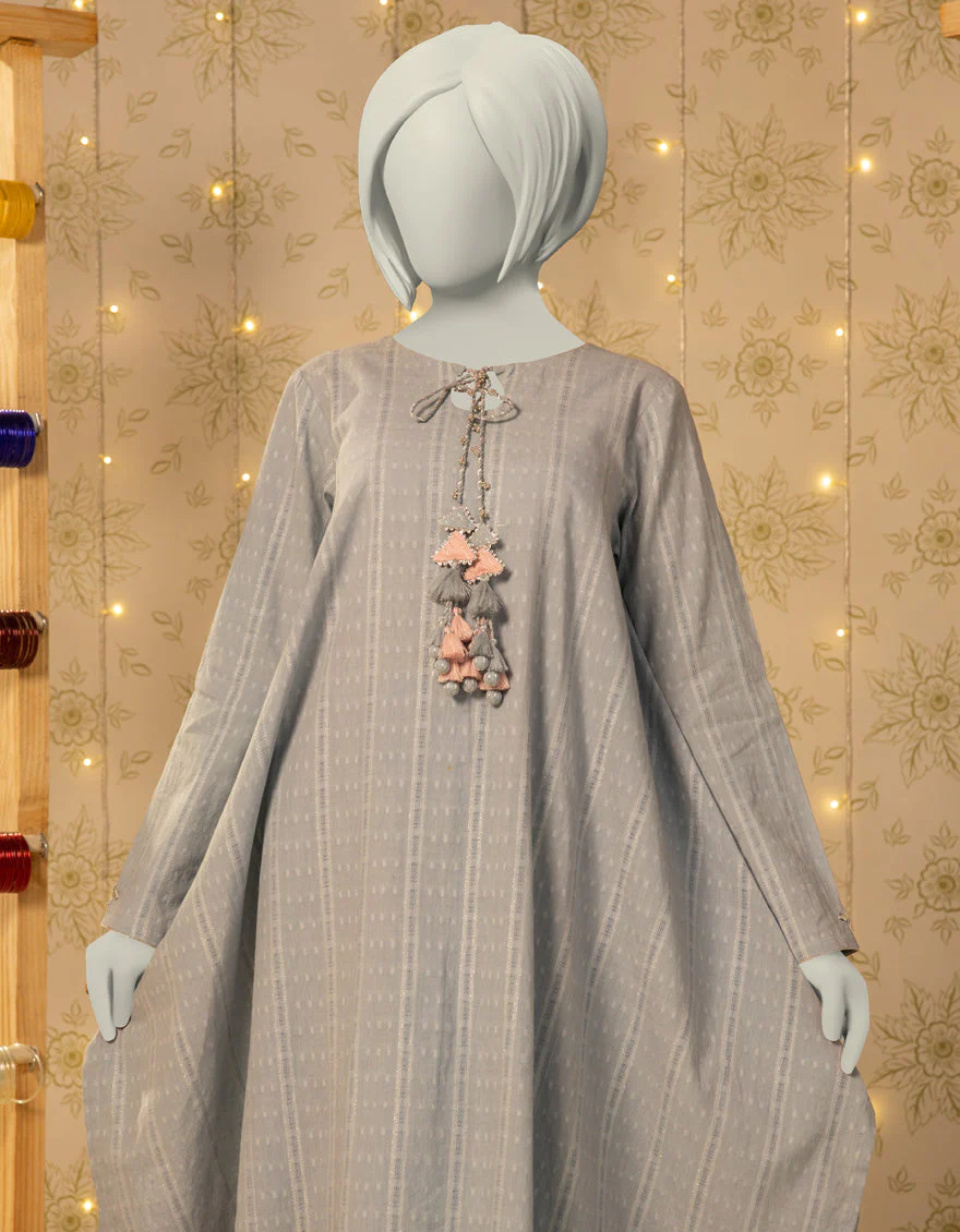 BLUE DOBBY 2PC STITCHED | JGK-S-JTST-25-432 FB/DELARA-04 - Image 2