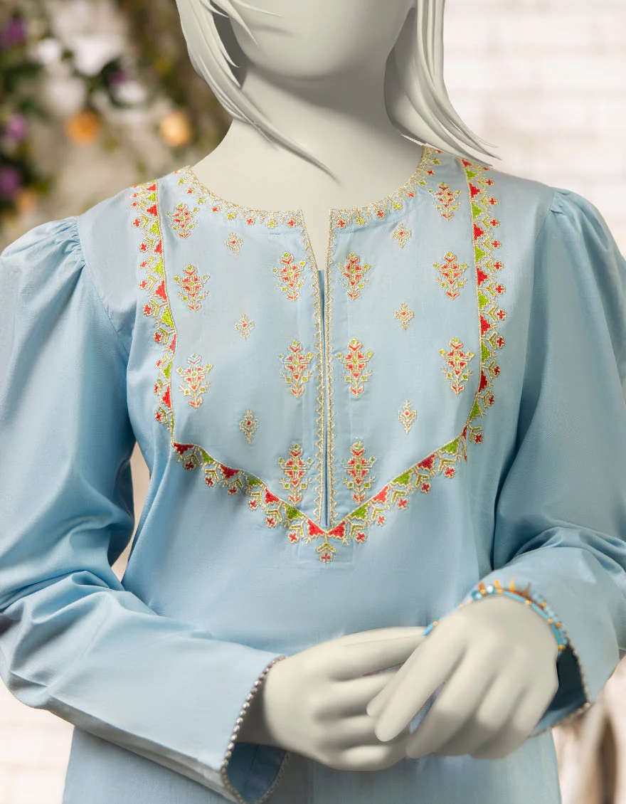 BLUE LAWN 2PC STITCHED | JGK-S-JTST-25-441 FB - Image 3