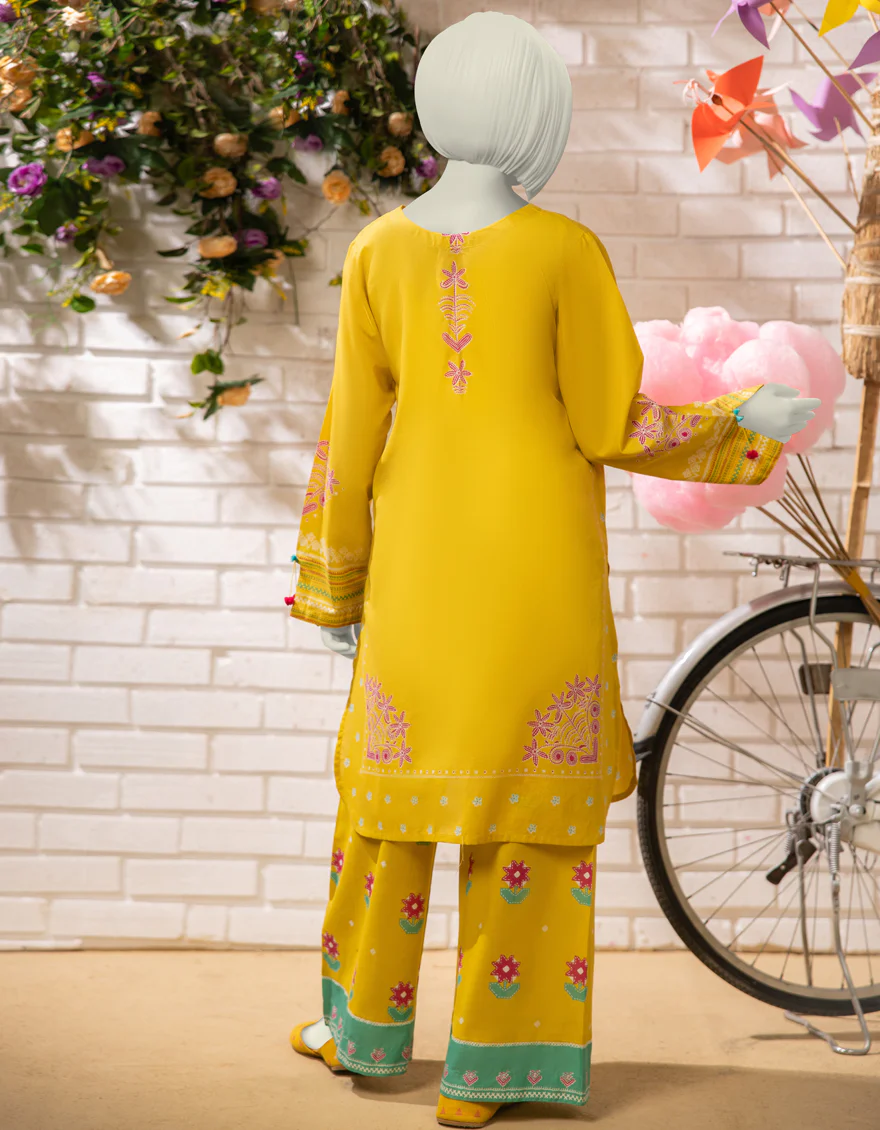 YELLOW LAWN 2PC STITCHED | JGK-S-JTST-25-449 FB - Image 2