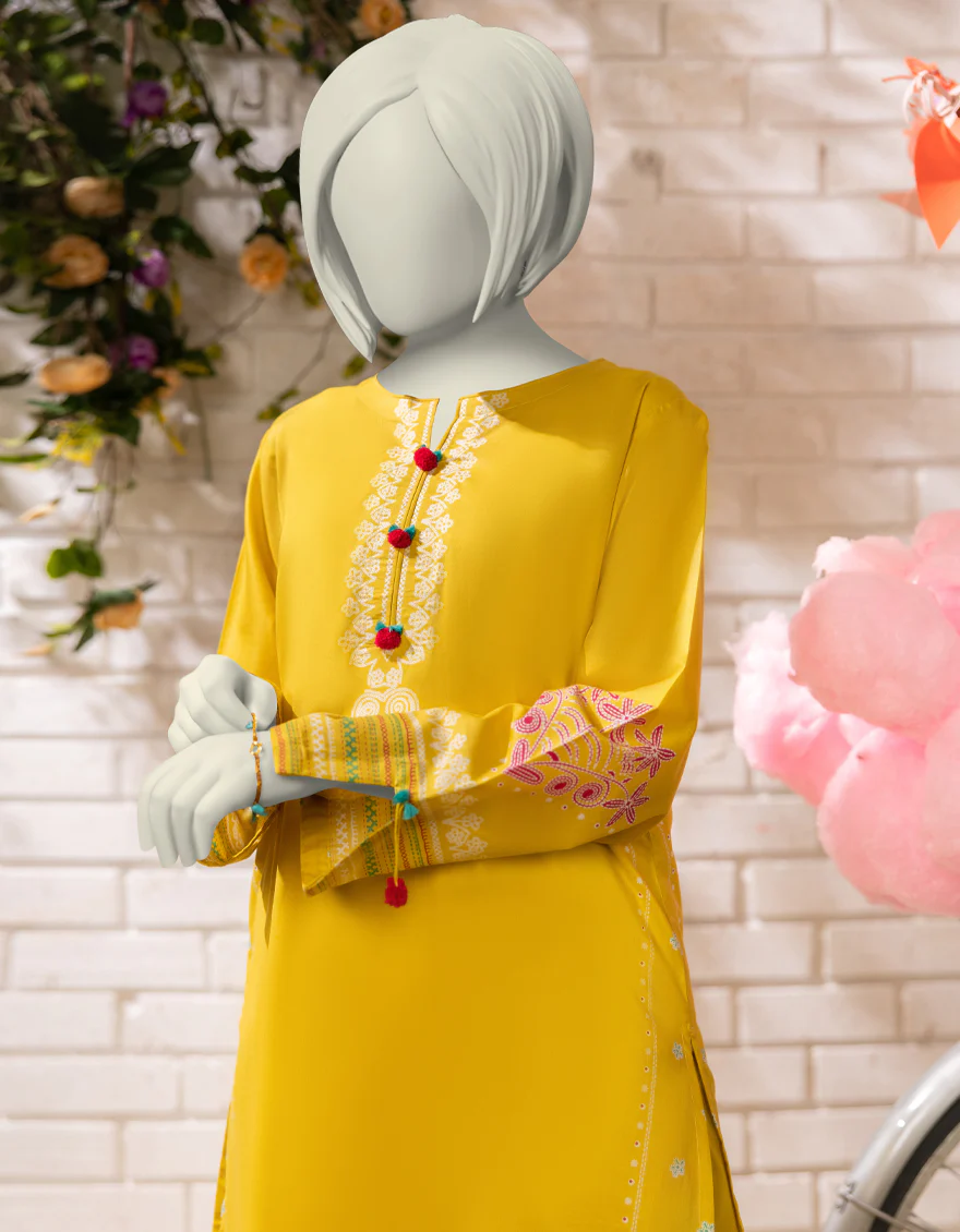 YELLOW LAWN 2PC STITCHED | JGK-S-JTST-25-449 FB - Image 3
