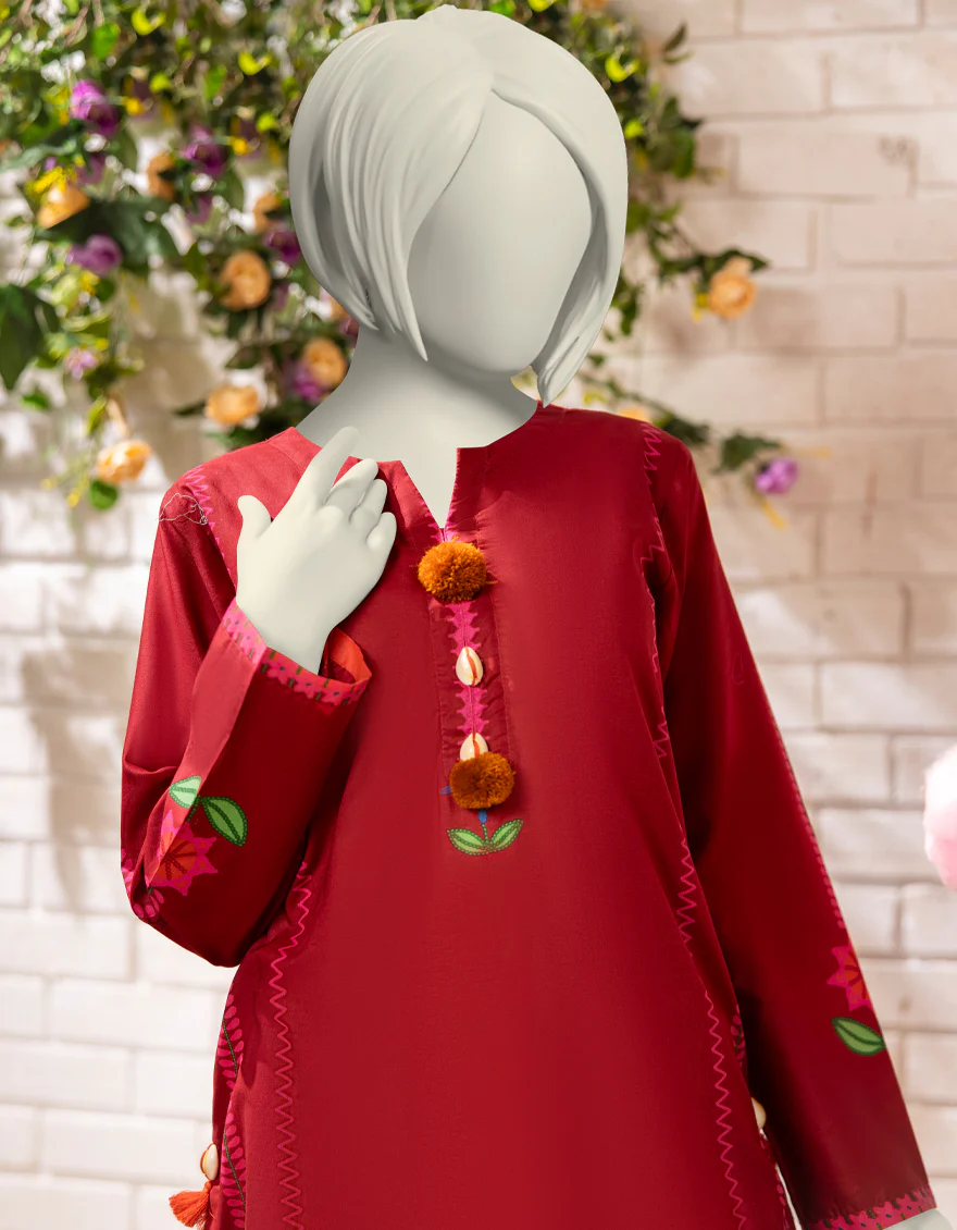 MAROON LAWN 2PC STITCHED | JGK-S-JTST-25-450 FB - Image 2