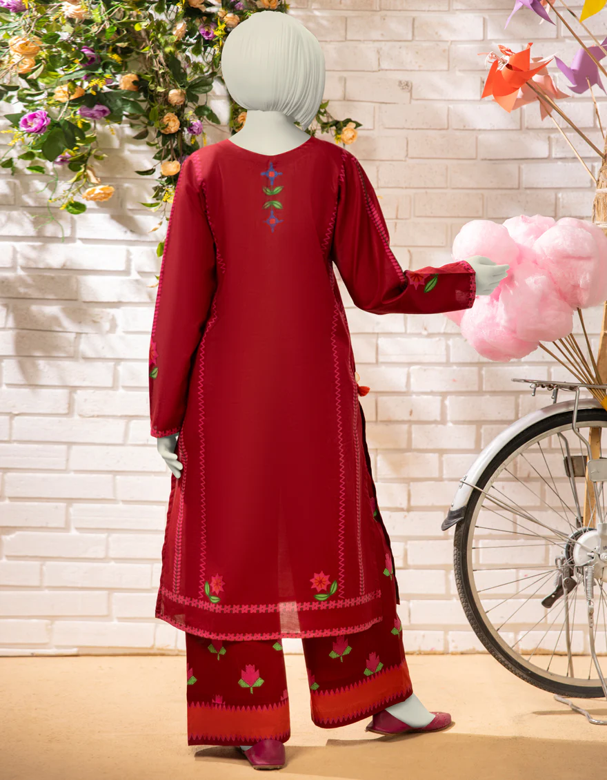MAROON LAWN 2PC STITCHED | JGK-S-JTST-25-450 FB - Image 3