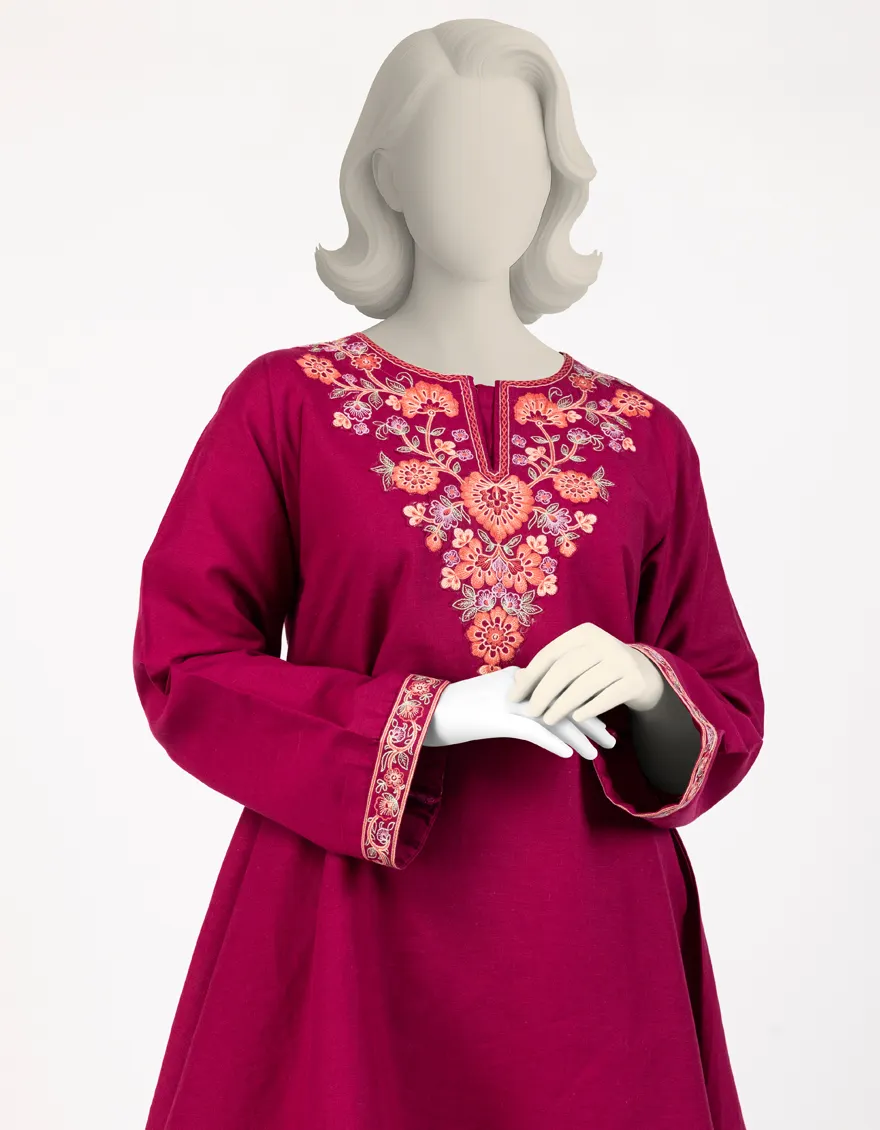 PINK CAMBRIC 2PC STITCHED | JGK-S-JTST-25-510 FB/KASHMERE-4 - Image 4