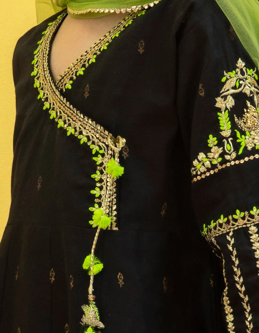BLACK LAWN 3PC STITCHED | JGK-S-US-22-1901 FB/JGK-1901 - Image 3