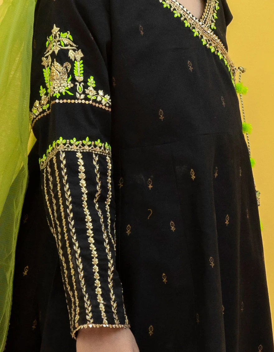 BLACK LAWN 3PC STITCHED | JGK-S-US-22-1901 FB/JGK-1901 - Image 4