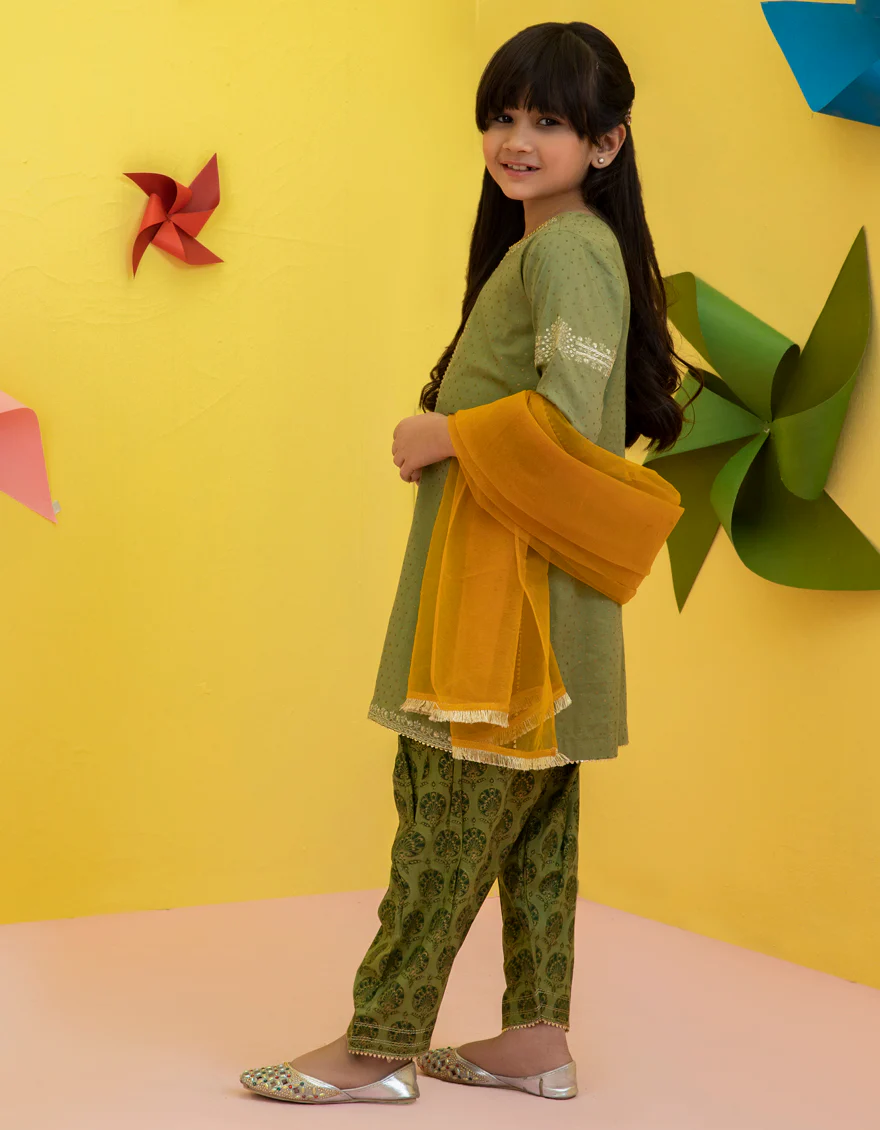 GREEN LAWN 3PC STITCHED | JGK-S-US-22-1904 FB/JGK-1904 - Image 2