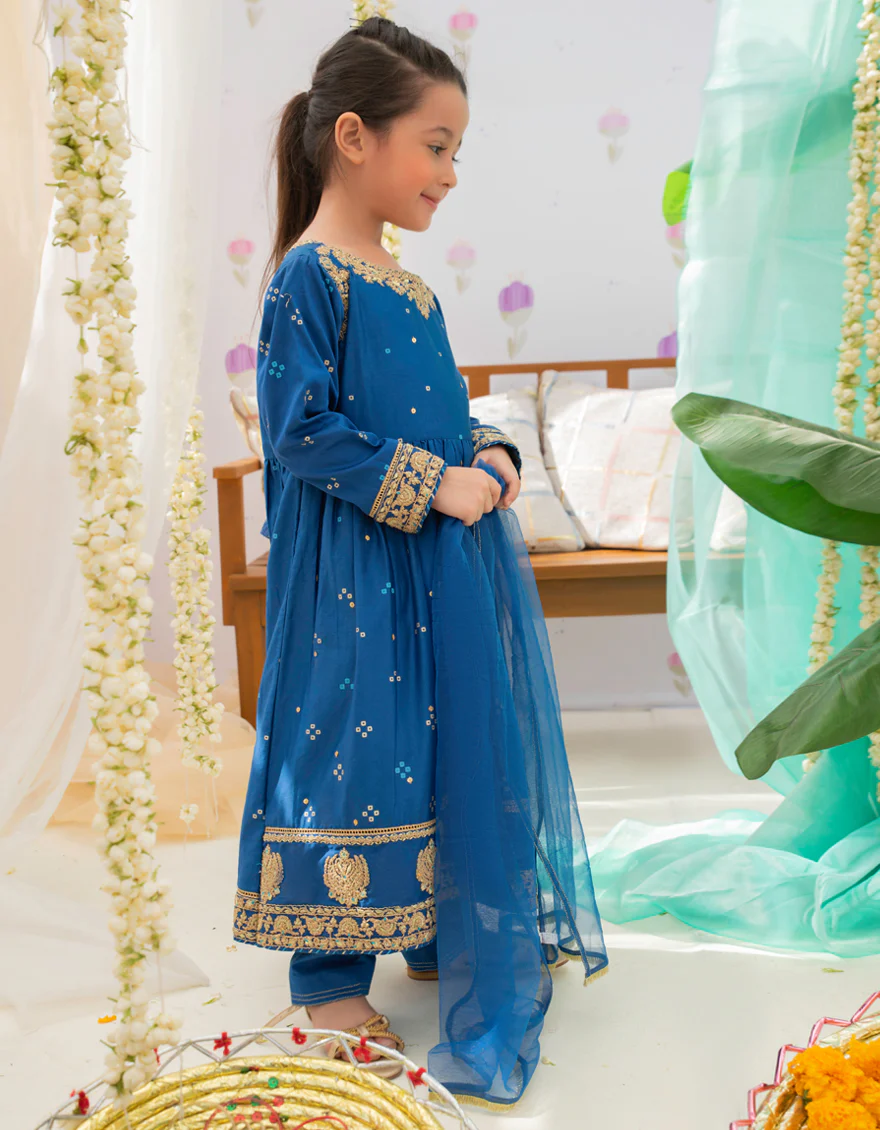 BLUE LAWN 3PC STITCHED | JGK-S-US-22-1920 FB/HF-140 - Image 4