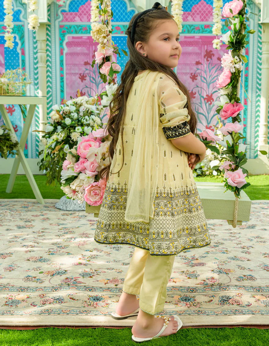 IVORY DYED 3PC STITCHED | JGK-S-US-23-1908 FB/PUALO - Image 2