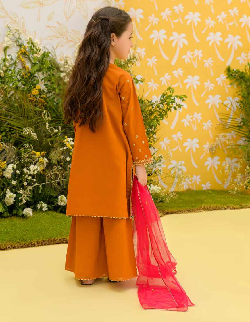 OCHRE LAWN 3PC STITCHED | JGK-S-US-23-1914 FB/JH-221 - Image 2