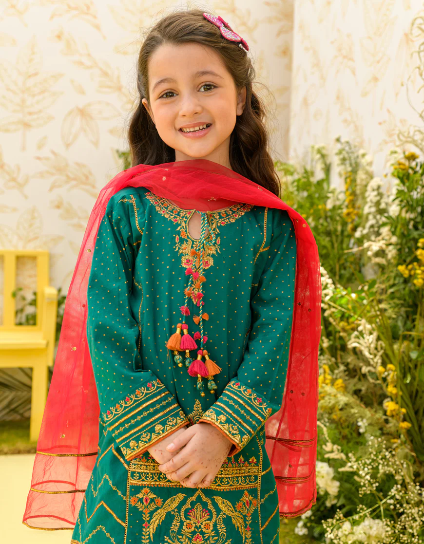 SEA GREEN LAWN 3PC STITCHED | JGK-S-US-23-1916 FB/JH-223 - Image 2