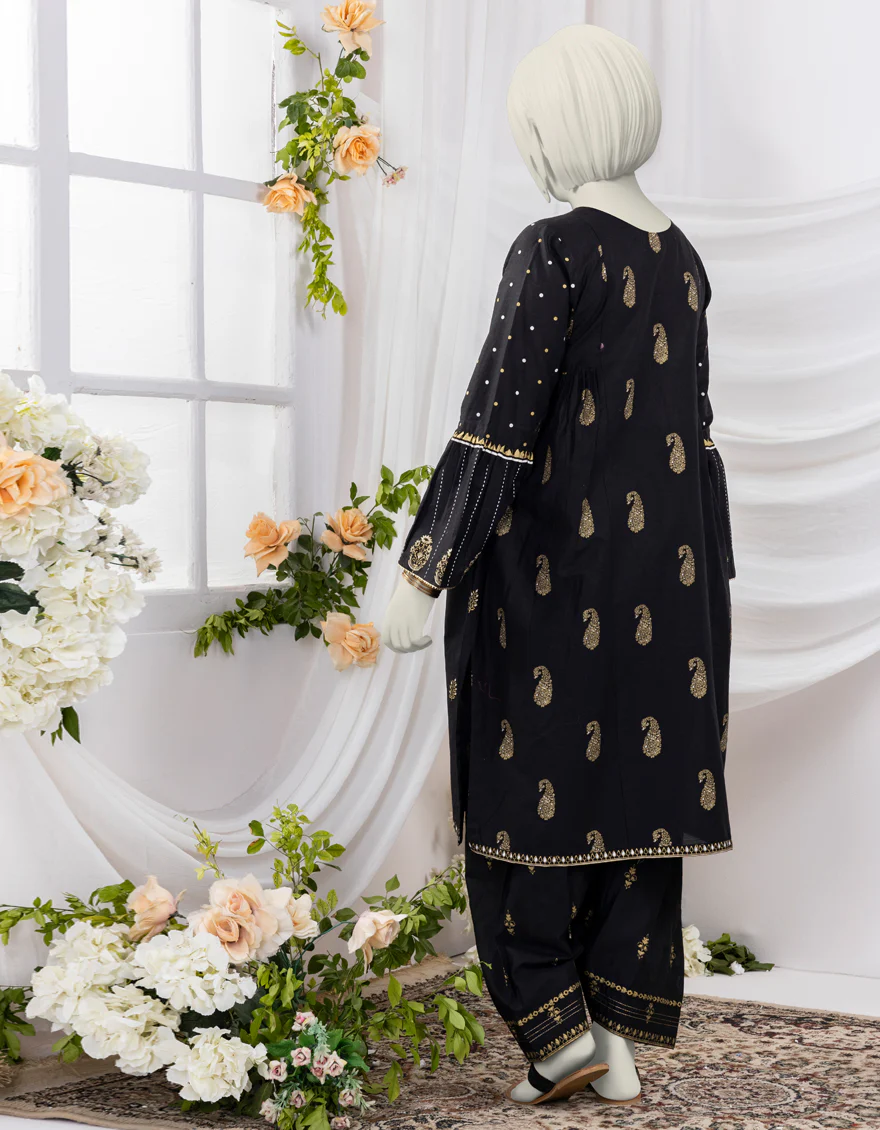 BLACK LAWN 2PC STITCHED | JGK-S-YGTL-430-24 FB/CHAPPAI-04 - Image 2