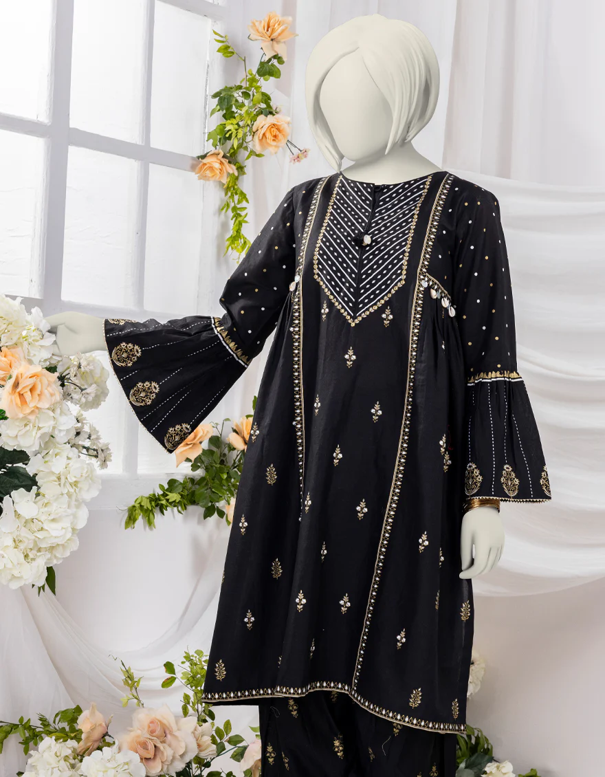 BLACK LAWN 2PC STITCHED | JGK-S-YGTL-430-24 FB/CHAPPAI-04 - Image 3