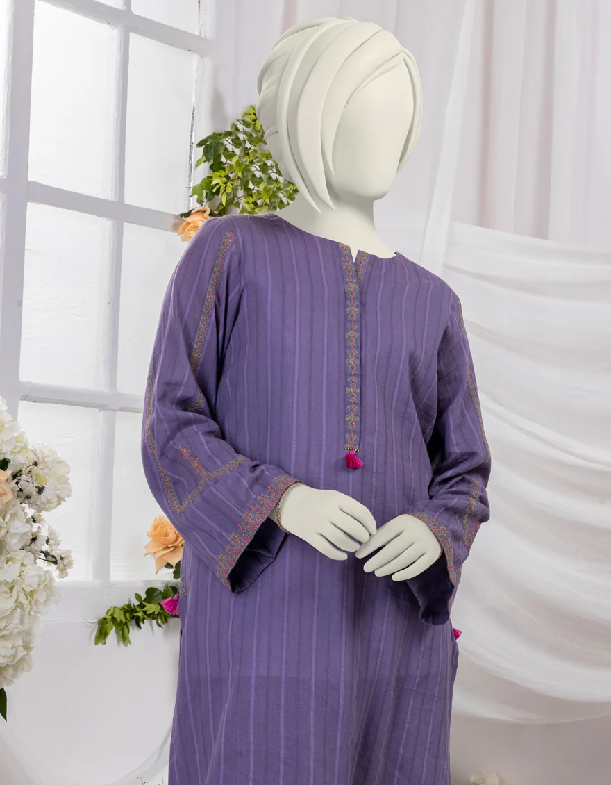 PURPLE TEXTURED 2PC STITCHED | JGK-S-YGTL-433-24 FB/DOORIYA-03 - Image 3