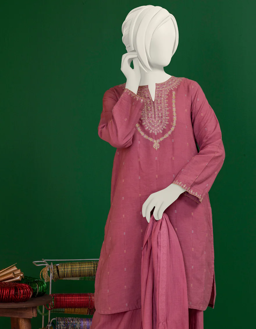 PINK TEXTURED 3PC STITCHED | JGK-S-YGTL-616-24 FB - Image 2