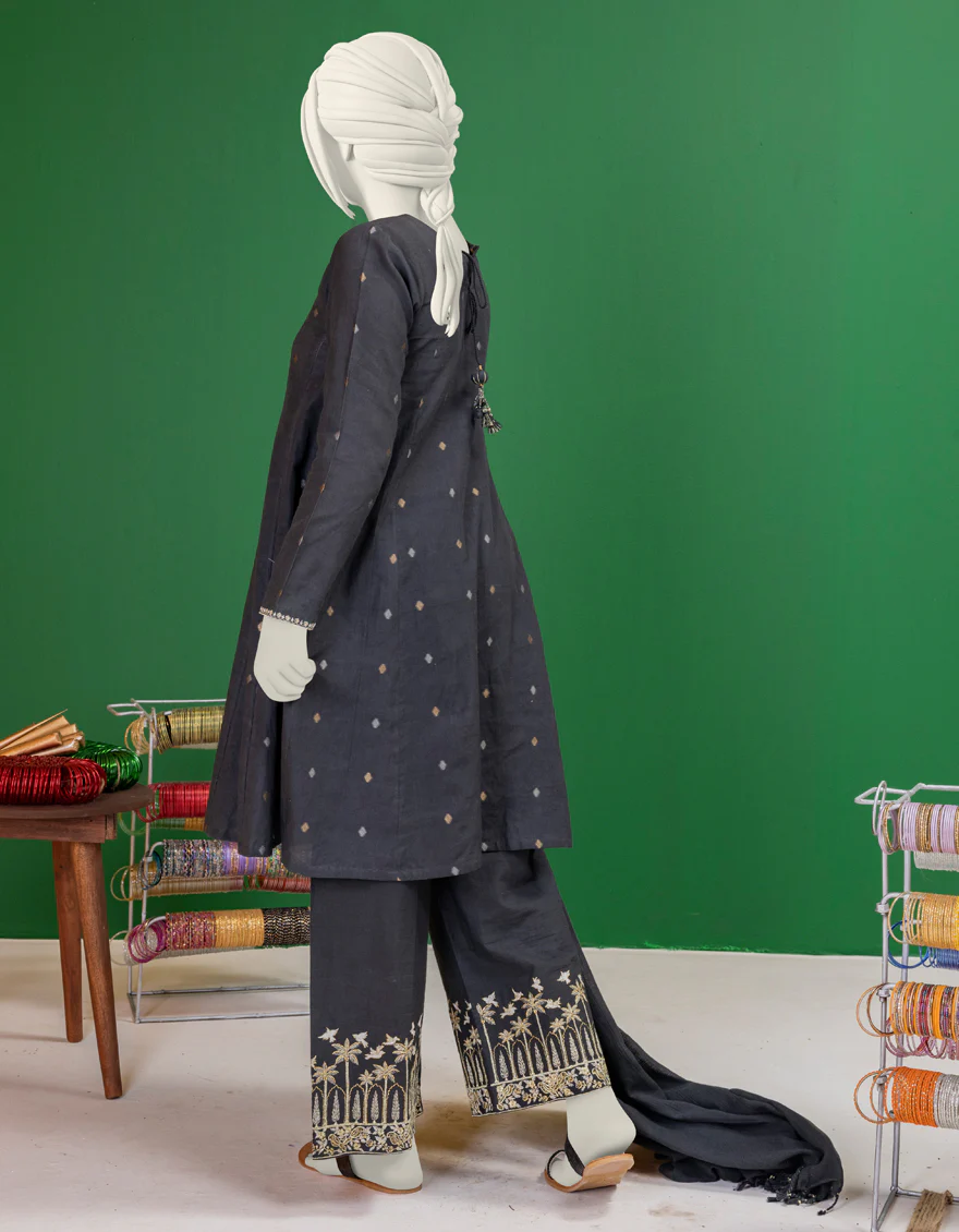 BLACK TEXTURED 3PC STITCHED | JGK-S-YGTL-617-24 FB - Image 2