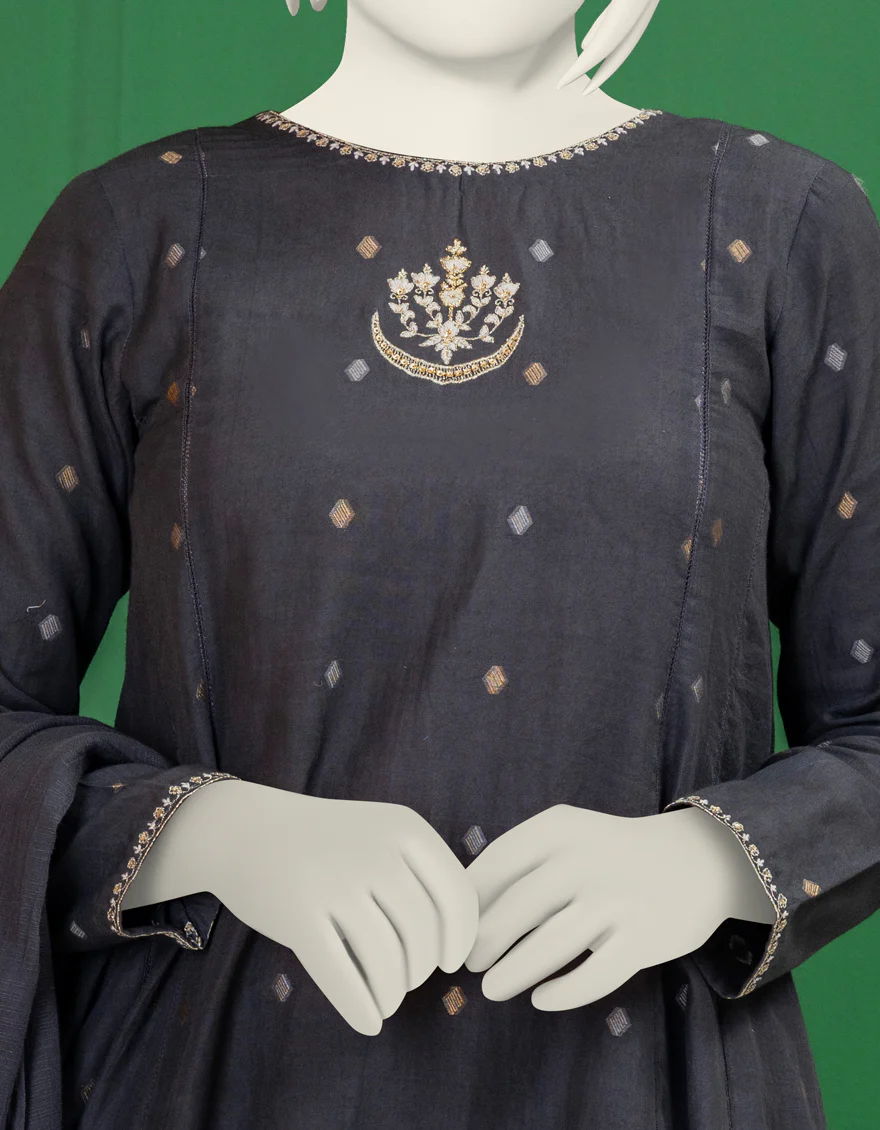 BLACK TEXTURED 3PC STITCHED | JGK-S-YGTL-617-24 FB - Image 3