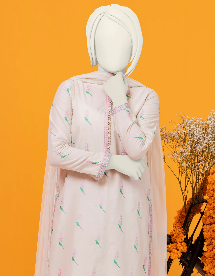 BROWN LAWN 2PC STITCHED | JGK-S-YGTL-620-24 FB/PEARL-03 - Image 3