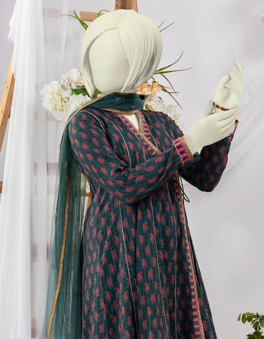 GREEN LAWN 3PC STITCHED | JGK-S-YGTL-626-24 FB/RUNG-E-ZARI-03 - Image 3