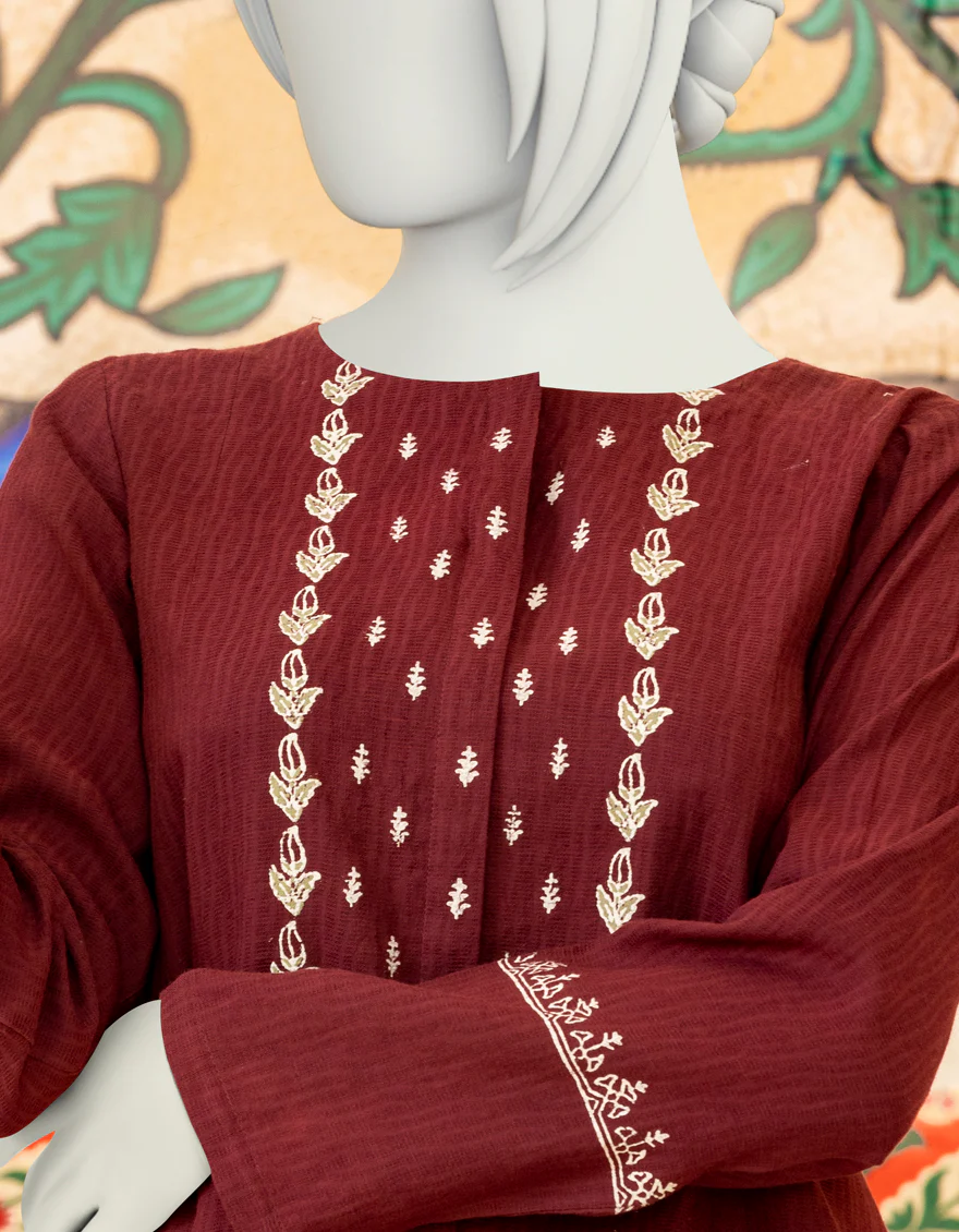 RUST DOBBY 2PC STITCHED | JGK-S-YGTL-US-411-22 FB/AZALIA - Image 2