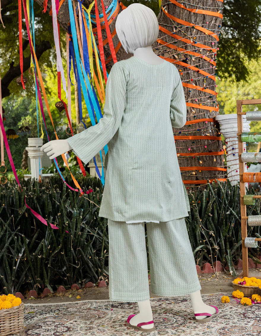 GREEN DYED 2PC STITCHED | JGK-S-YGTL-US-423-23 FB/RAINAH-630 - Image 2