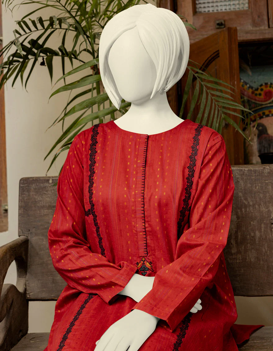 RED 2PC STITCHED | JGK-S-YGTL-US-434-23 FB/ZEBAISH-5 - Image 2