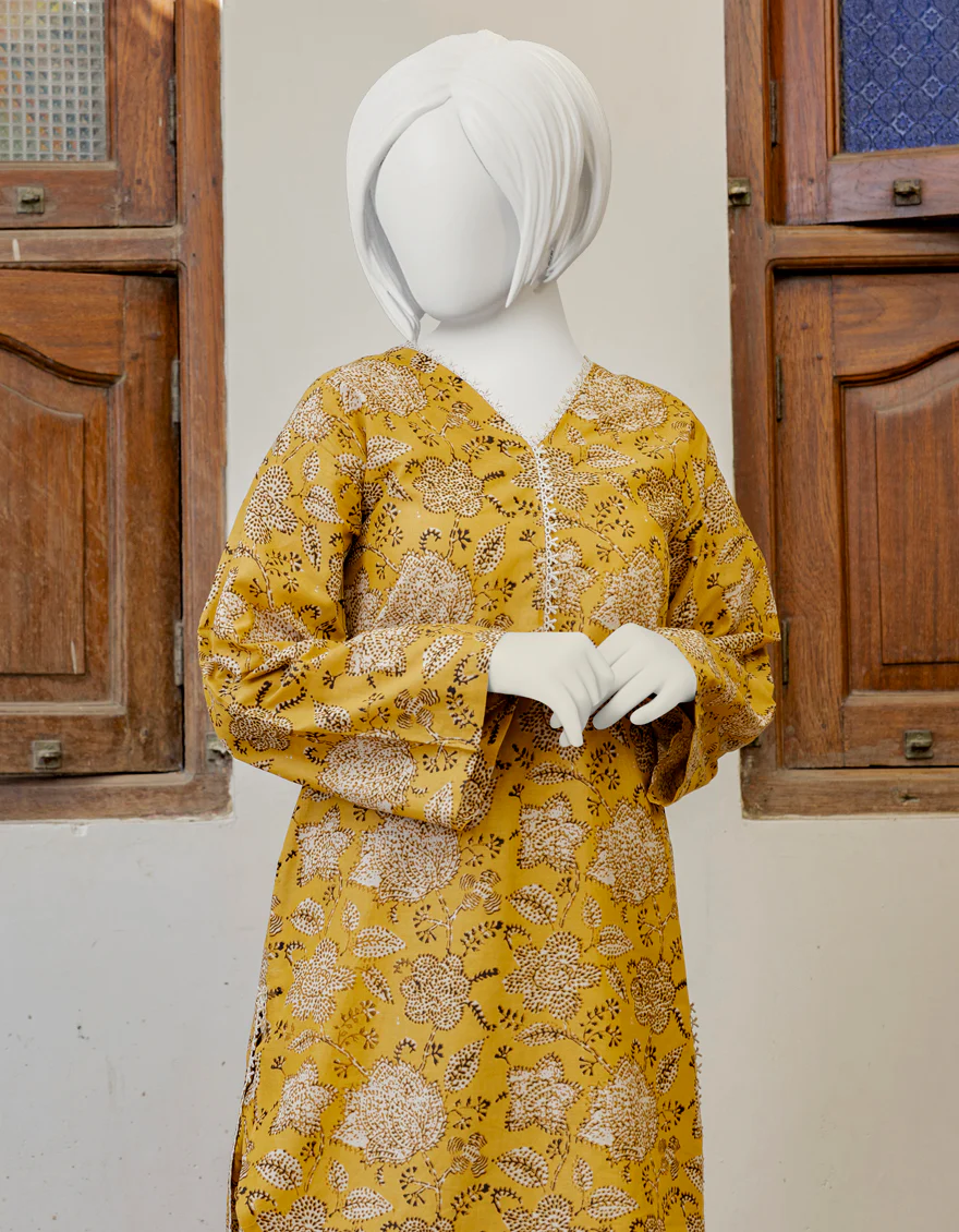 YELLOW 2PC STITCHED | JGK-S-YGTL-US-437-23 FB/BATHIK-3 - Image 2