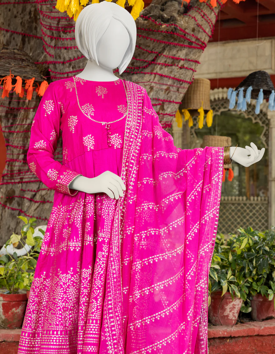 PINK RAW SILK 3PC STITCHED | JGK-S-YGTL-US-610-23 FB/MEENA-718 - Image 3