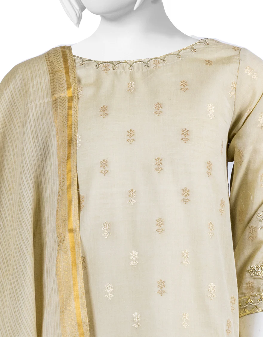 GREEN JACQUARD 3PC STITCHED | JGK-S-YGTL-US-618-23 FB/PRITHIYA - Image 3