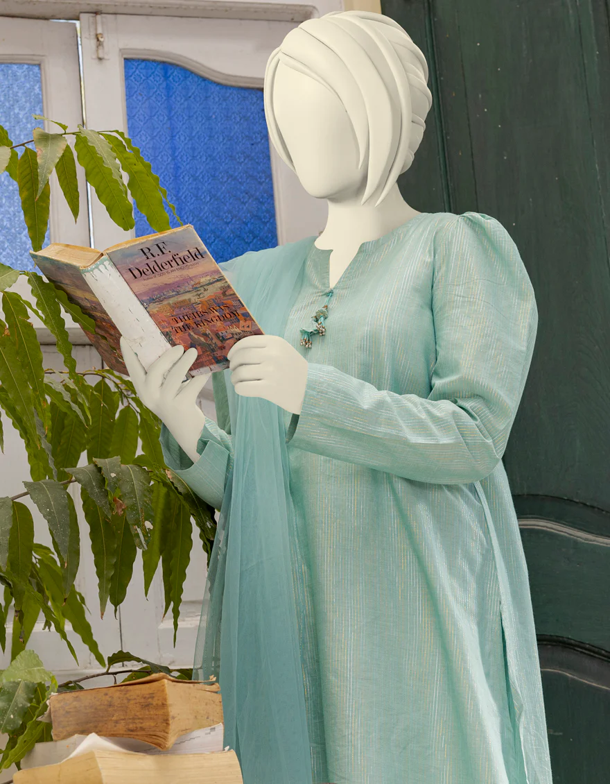 SEA GREEN 3PC STITCHED | JGK-S-YGTL-US-637-23 FB/KORA KAPRA-3 - Image 2