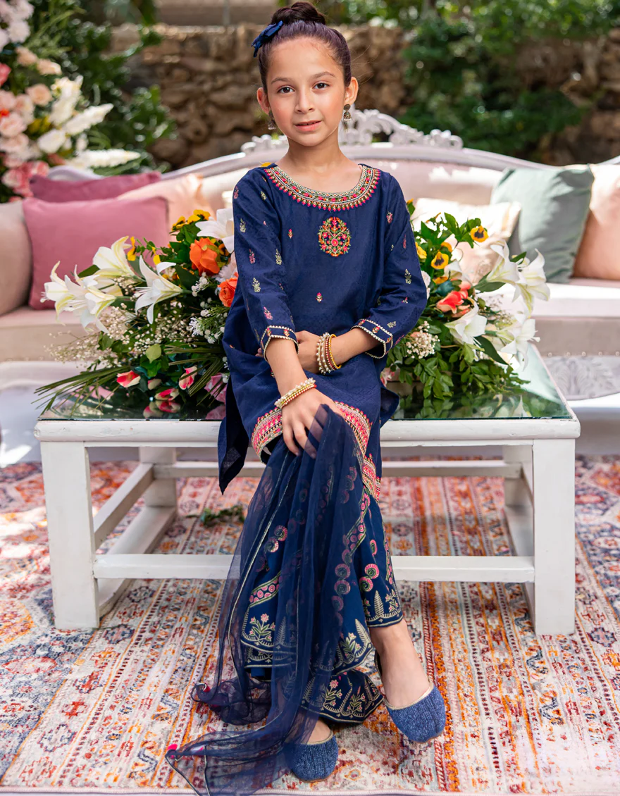 BLUE COTTON 3PC STITCHED | JGK-W-24-1945 FB/SHIREEN-6 - Image 4
