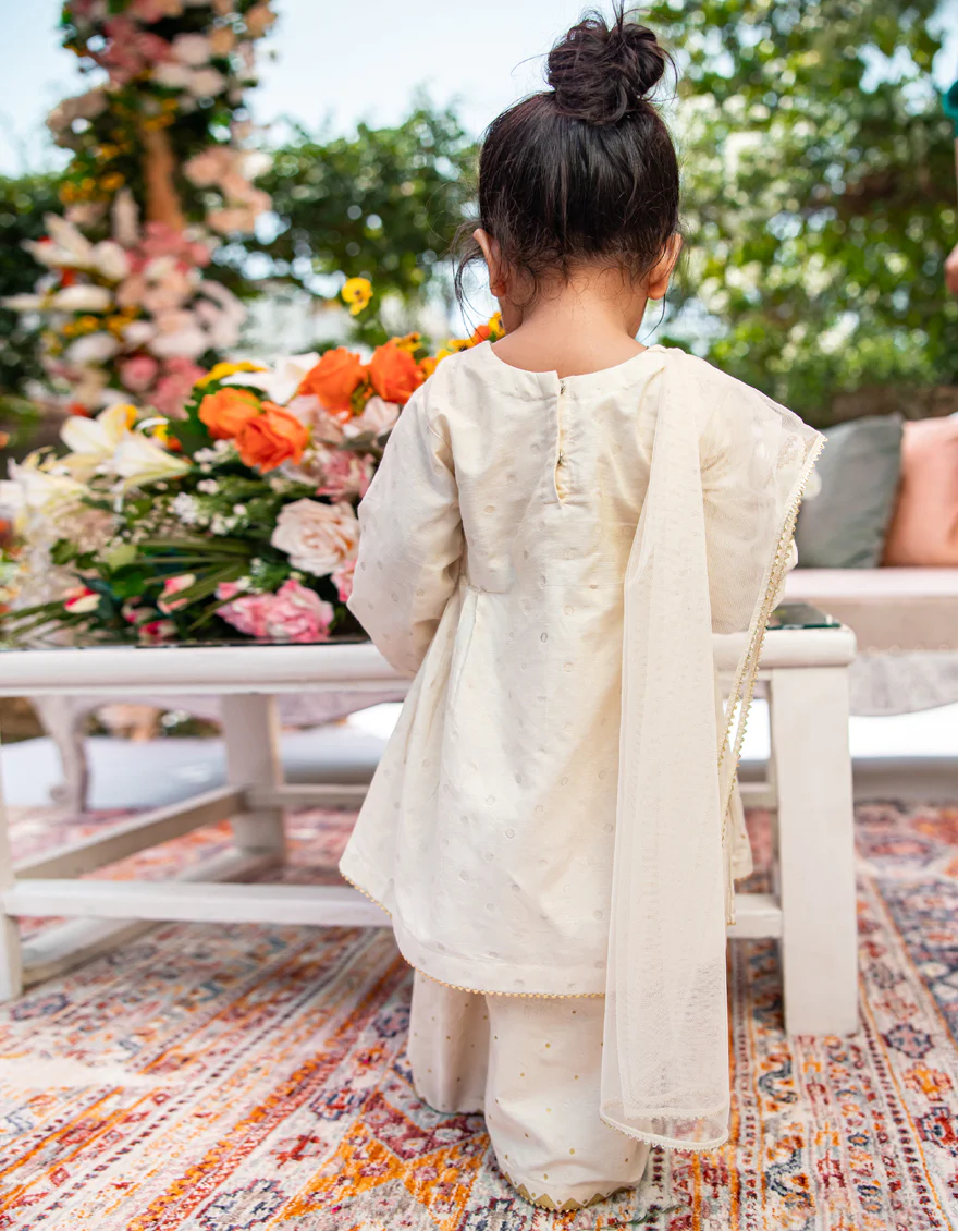 WHITE KHADDI 3PC STITCHED | JGK-W-24-1949 FB/IRIS-2 - Image 2