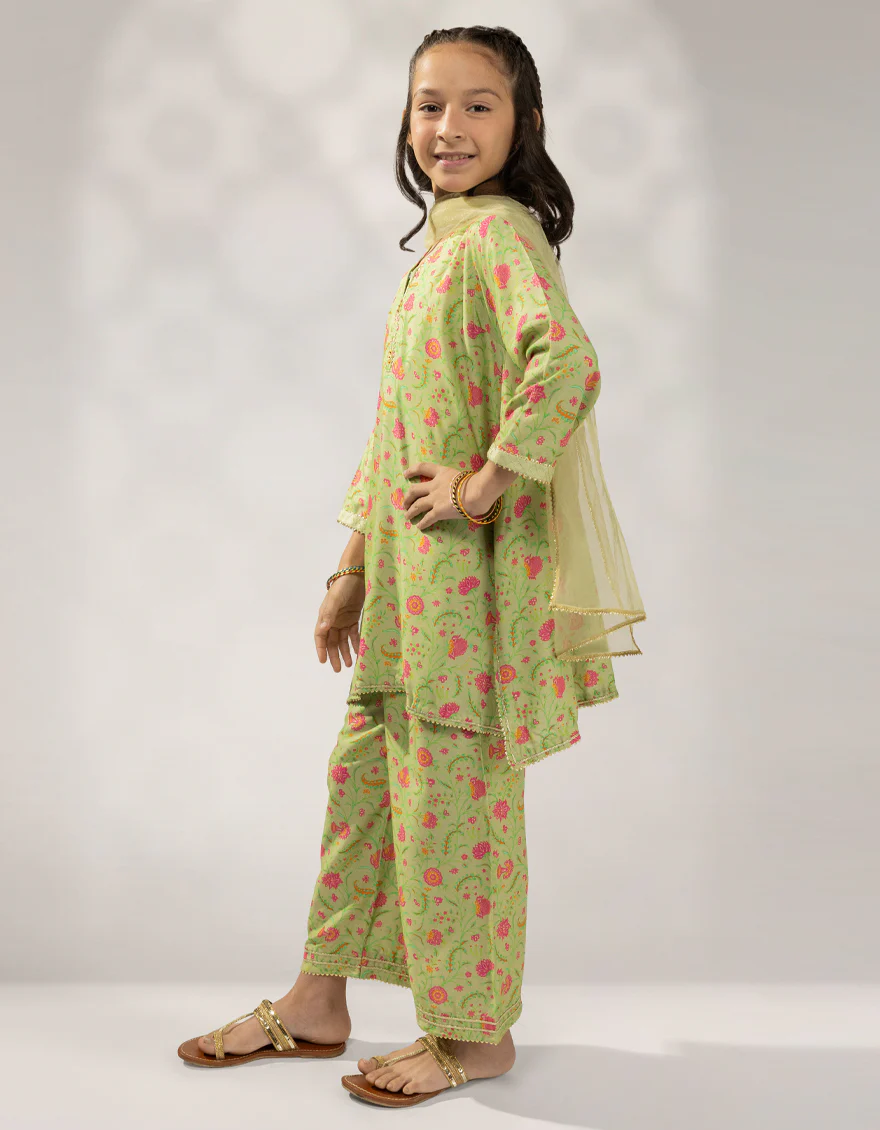 GREEN LINEN 3PC STITCHED | JGK-W-JGP-25-1604 FB/CLASSIC-G-3 - Image 3