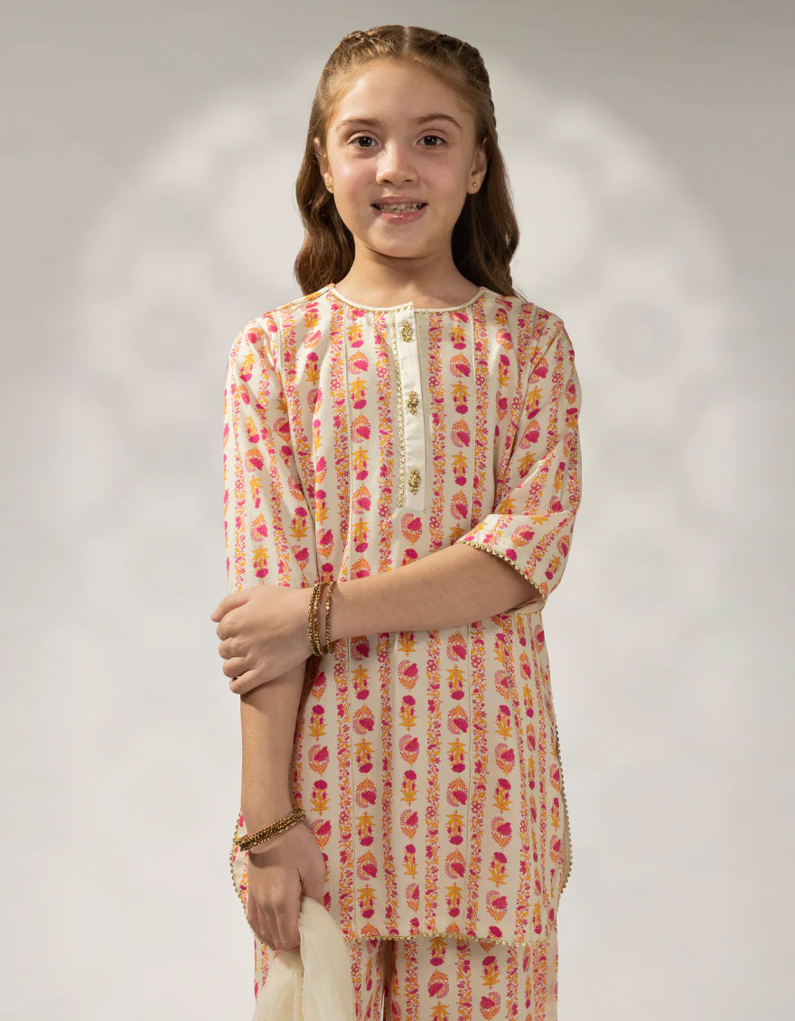 BEIGE LINEN 3PC STITCHED | JGK-W-JGP-25-1605 FB/CLASSIC-G-4 - Image 2