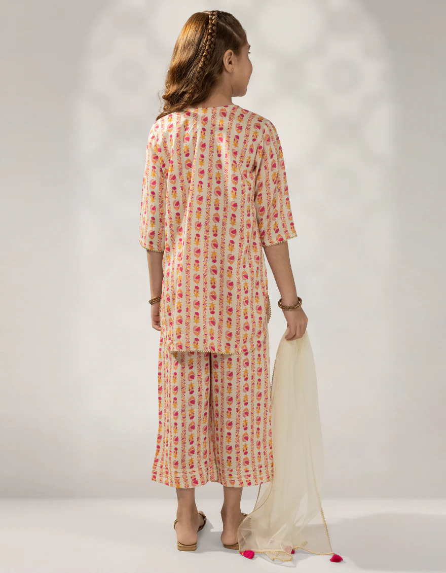 BEIGE LINEN 3PC STITCHED | JGK-W-JGP-25-1605 FB/CLASSIC-G-4 - Image 3