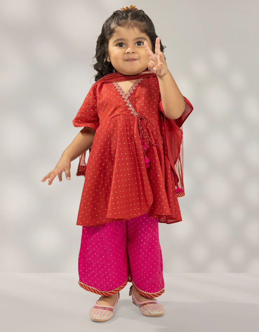 RED SILK 3PC STITCHED | JGK-W-JIF-25-1721 FB/IRIS-03 - Image 3