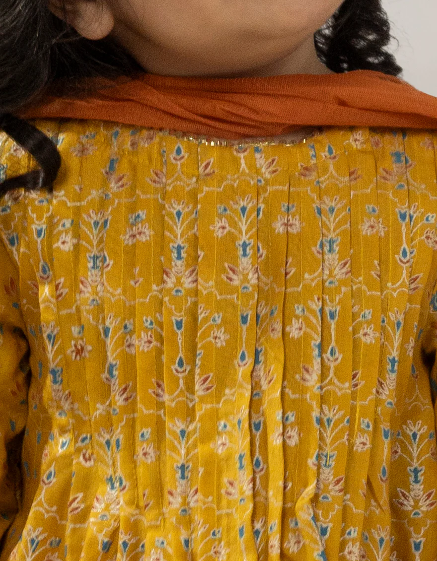 YELLOW SILK 3PC STITCHED | JGK-W-JIF-25-1722 FB/IRIS-04 - Image 3