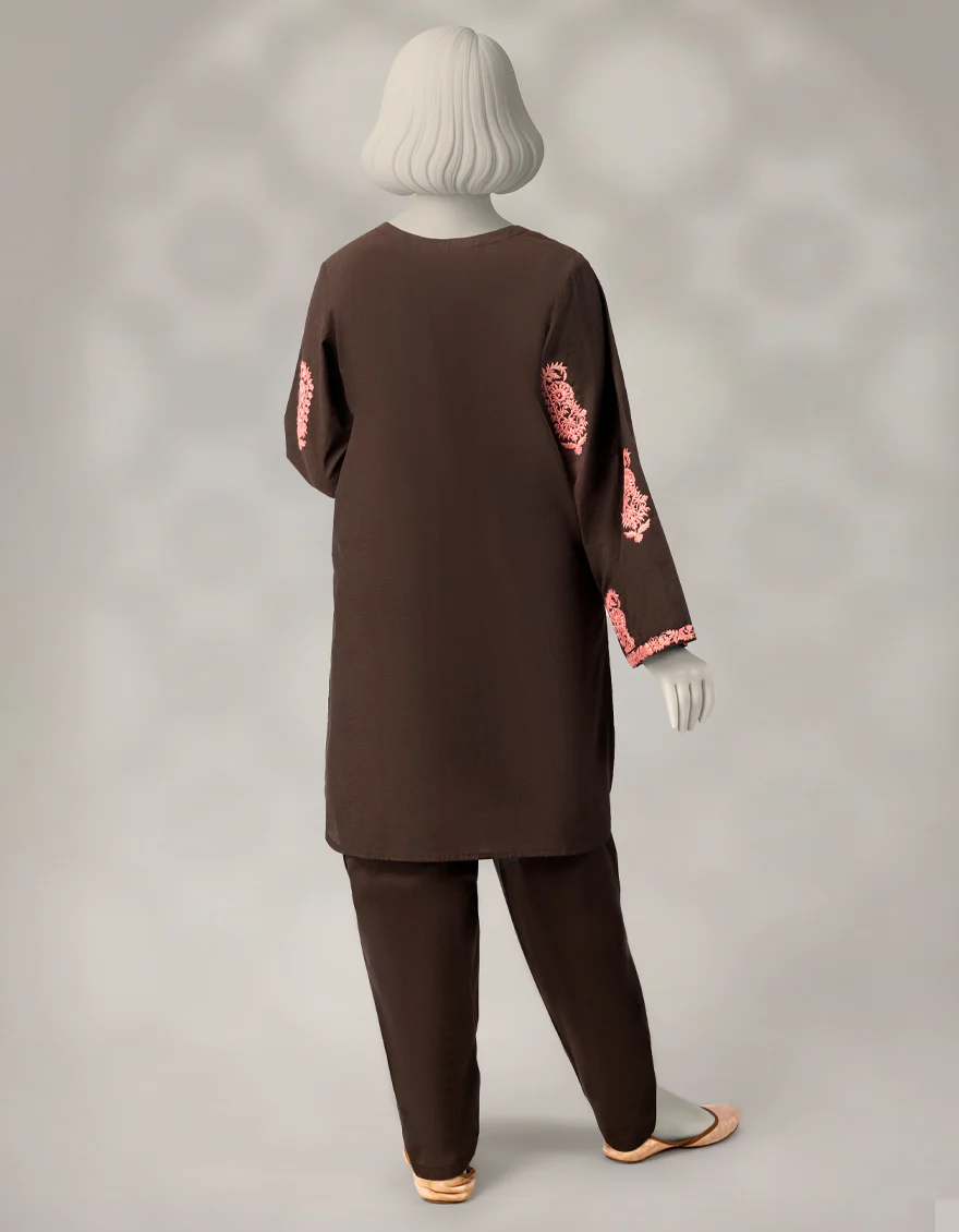 BLACK CHAMBRAY 2PC STITCHED | JGK-W-JTST-25-500 FB/CHAMRAY-02 - Image 3