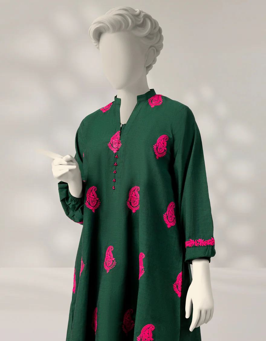 GREEN CHAMBRAY 2PC STITCHED | JGK-W-JTST-25-501 FB/CHAMRAY-03 - Image 2