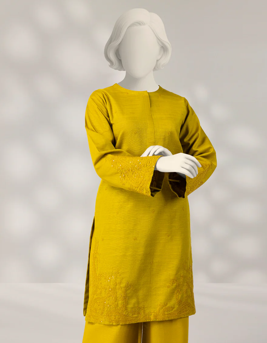 GREEN KHADDAR 2PC STITCHED | JGK-W-JTST-25-504 FB/MAISORE-02 - Image 2