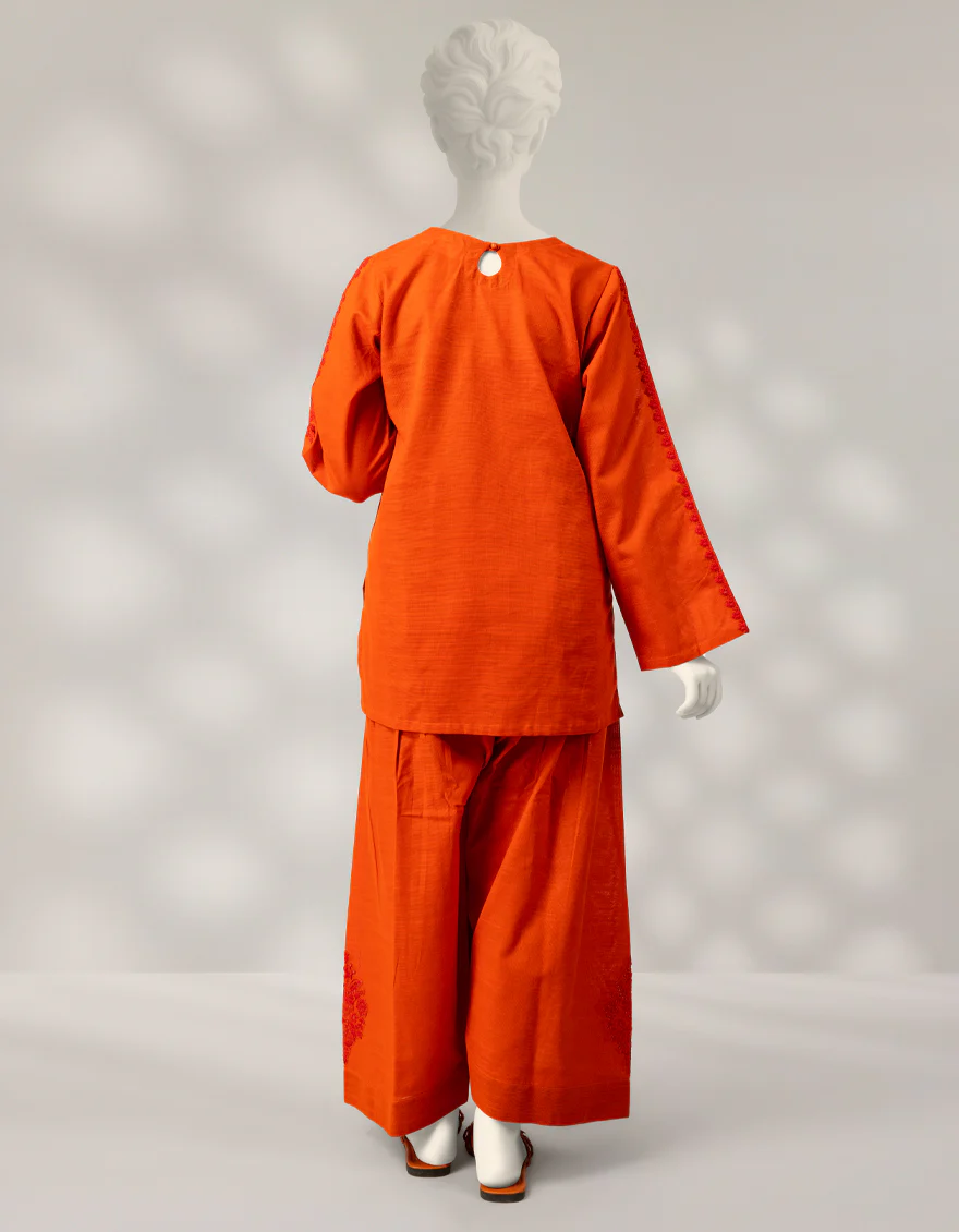 ORANGE KHADDAR 2PC STITCHED | JGK-W-JTST-25-506 FB/MAISORE-04 - Image 3