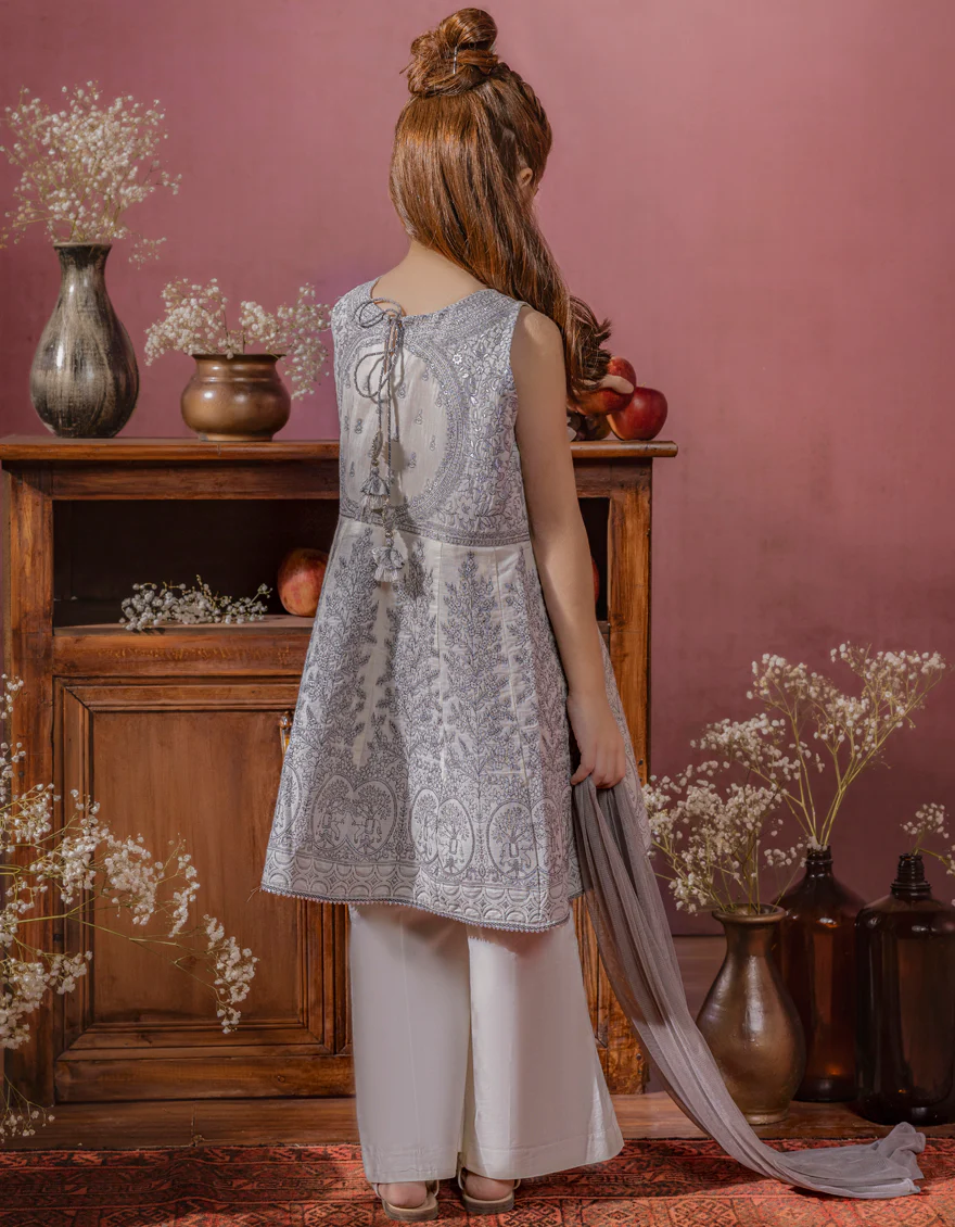OFF WHITE JACQUARD 3PC STITCHED | JGK-W-JWK-US-22-5002 FB/ZOEY - Image 5