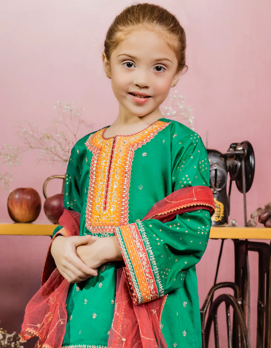 SEA GREEN SATIN 3PC STITCHED | JGK-W-US-22-1924 FB/JH-173 - Image 3