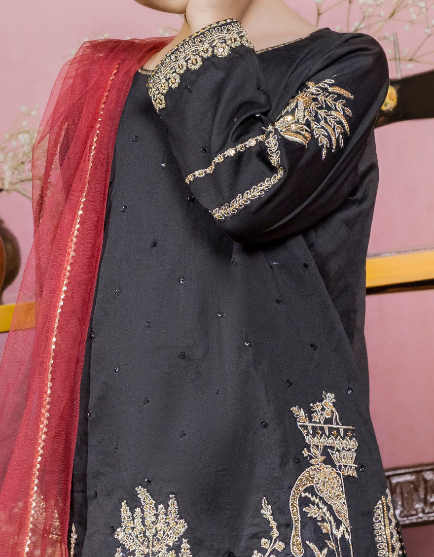 BLACK COTTON 3PC STITCHED | JGK-W-US-22-1927 FB/HF-145 - Image 2