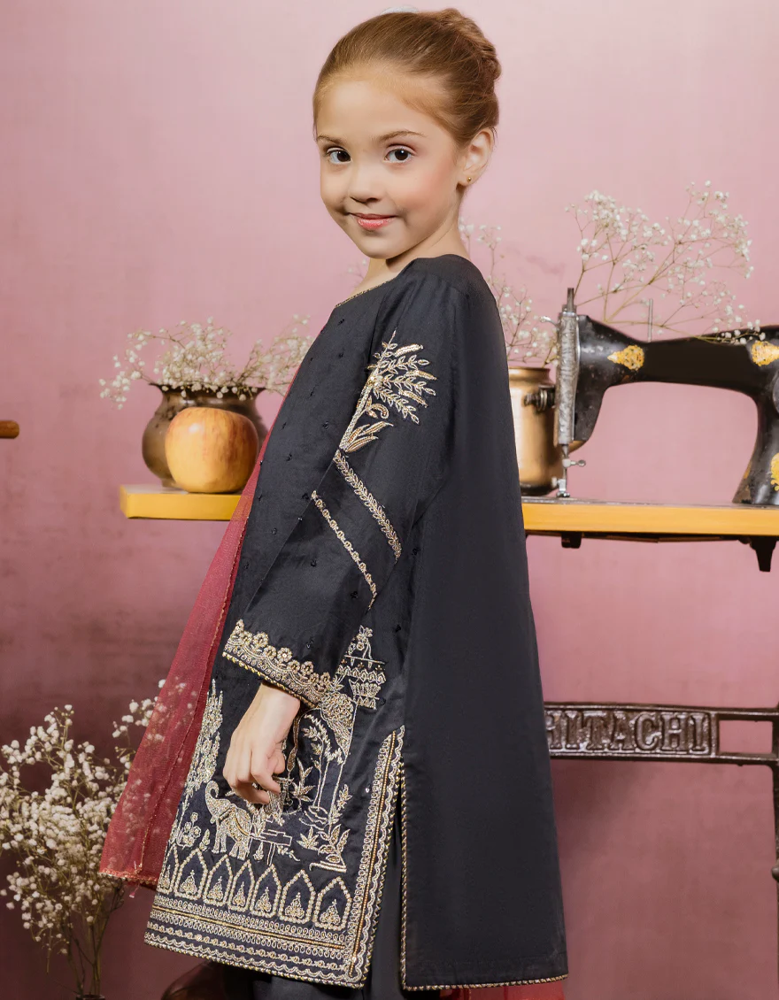 BLACK COTTON 3PC STITCHED | JGK-W-US-22-1927 FB/HF-145 - Image 3